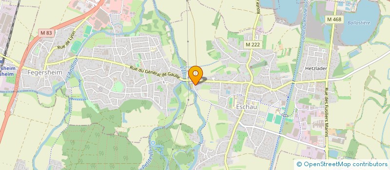 localisation de l'entreprise SCI 2 M A  ESCHAU