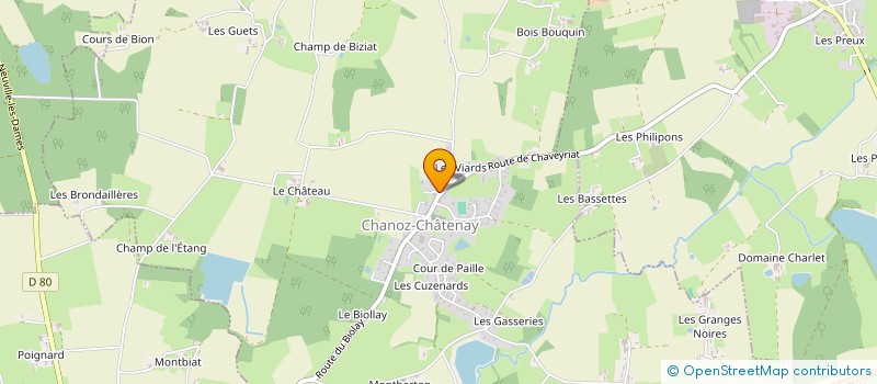 localisation de l'entreprise SCI 2 M CHATENAY à CHANOZ-CHATENAY