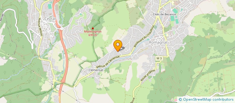 localisation de l'entreprise SCI 2 M P  ROMAGNAT
