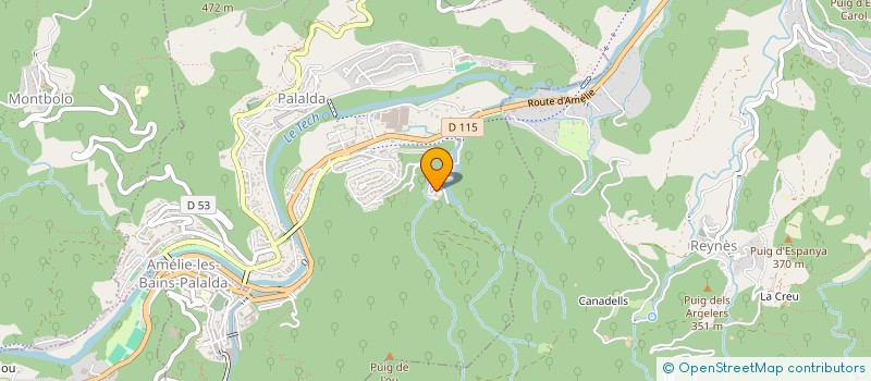 localisation de l'entreprise SCI 2 MAB  AMELIE-LES-BAINS-PALALDA