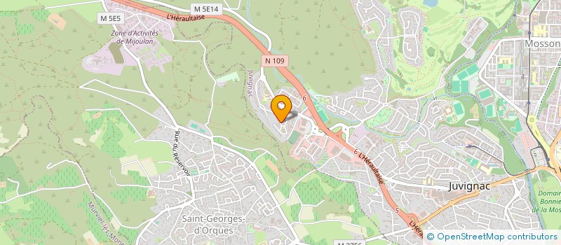 localisation de l'entreprise SCI 2 MAOJF  JUVIGNAC