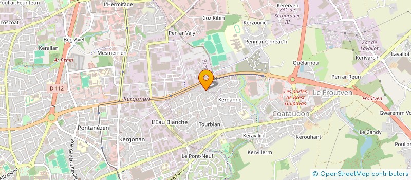 localisation de l'entreprise SCI 2 MLR  GUIPAVAS