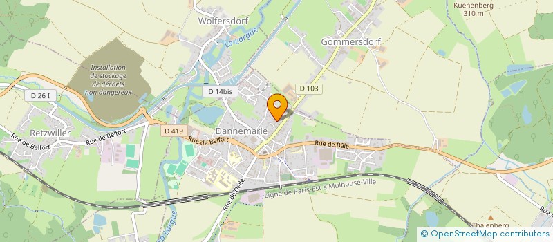 localisation de l'entreprise SCI 2 MN  DANNEMARIE