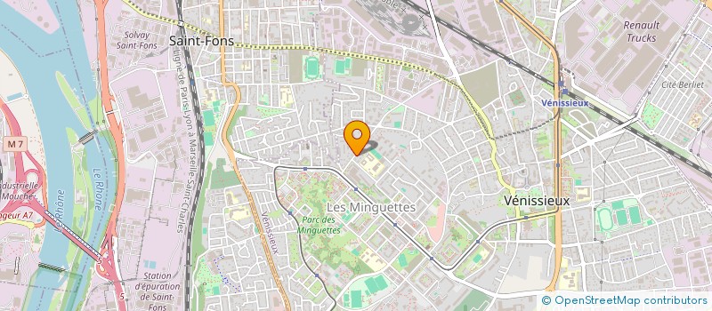 localisation de l'entreprise SCI 2 MNK  VENISSIEUX