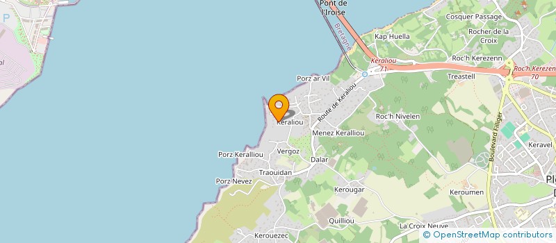 localisation de l'entreprise SCI 2 O  PLOUGASTEL-DAOULAS