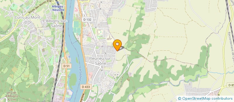 localisation de l'entreprise SCI 2 P  FLEURIEU-SUR-SAONE