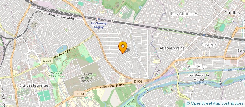 localisation de l'entreprise SCI 2 P à GAGNY