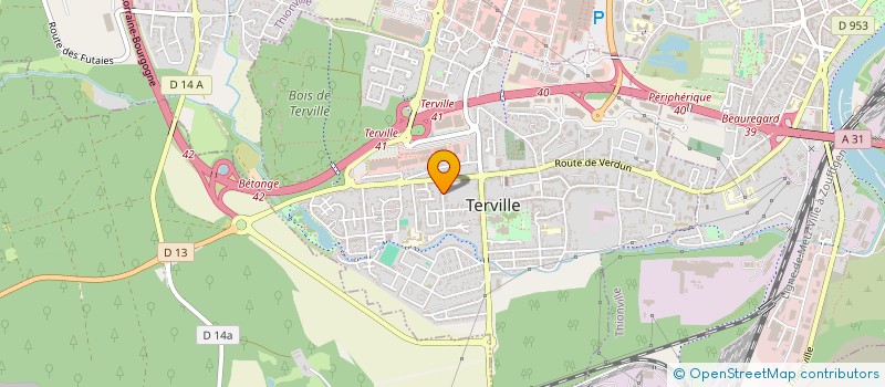 localisation de l'entreprise SCI 2.P.M.  TERVILLE