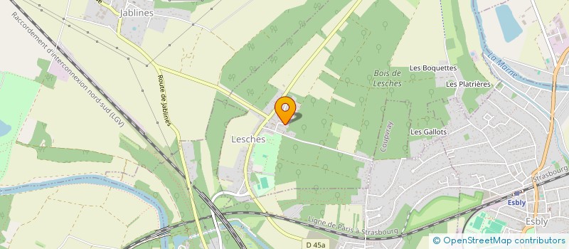 localisation de l'entreprise SCI 2 PF PALAU  LESCHES