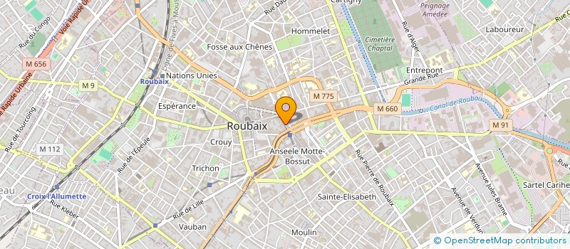 localisation de l'entreprise SCI 2 PLACE DE LA LIBERTE  ROUBAIX