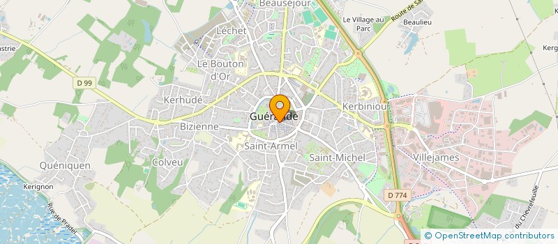 localisation de l'entreprise SCI 2  PLACE SAINT AUBIN  GUERANDE