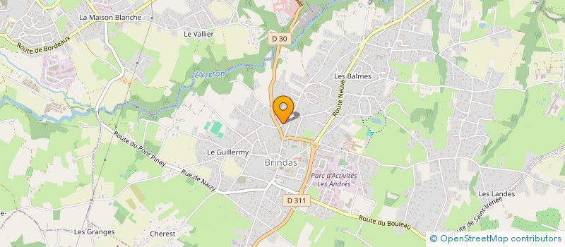 localisation de l'entreprise SCI 2 POM  BRINDAS