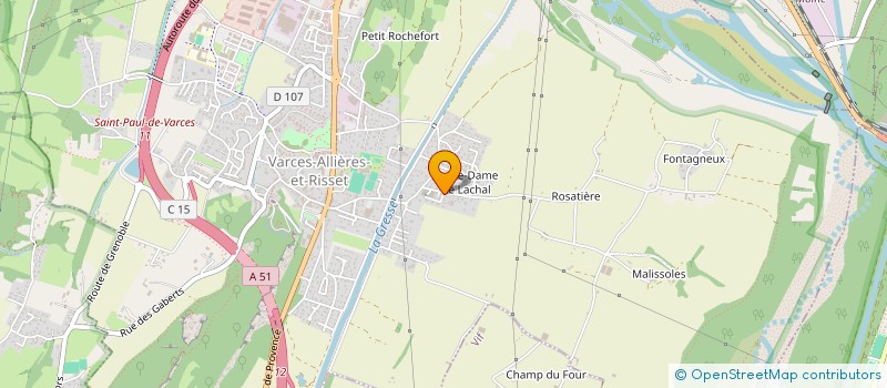 localisation de l'entreprise SCI 2 PONT à VARCES-ALLIERES-ET-RISSET