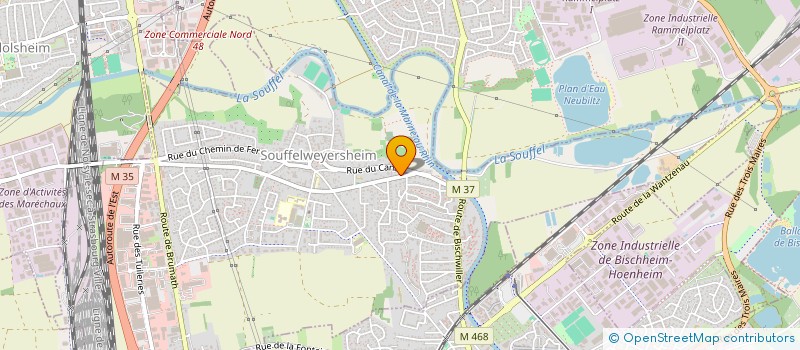 localisation de l'entreprise SCI 2 PV V  SOUFFELWEYERSHEIM