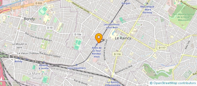 localisation de l'entreprise SCI 2 R INVEST à VILLEMOMBLE