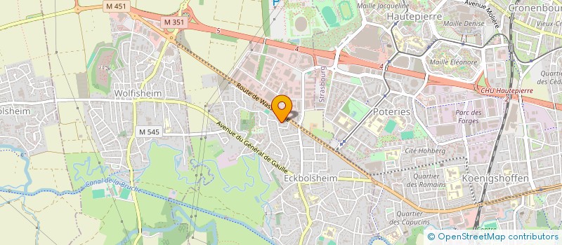 localisation de l'entreprise SCI 2 RIVES  ECKBOLSHEIM