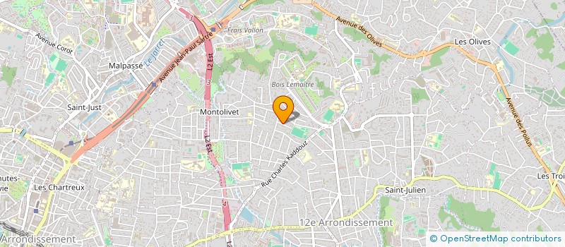 localisation de l'entreprise SCI 2 RUE DE L'OLIVIER à MARSEILLE