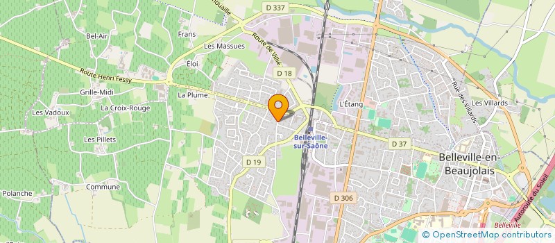 localisation de l'entreprise SCI 2 RUE DE LA MAIRIE CHAMPAGNE  BELLEVILLE-EN-BEAUJOLAIS