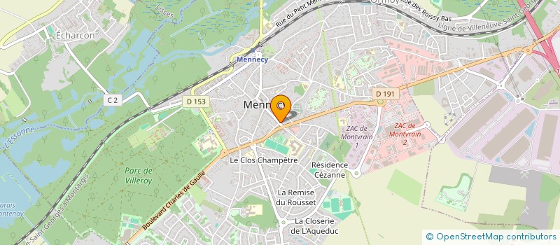 localisation de l'entreprise SCI 2 RUE DES ECOLES à MENNECY