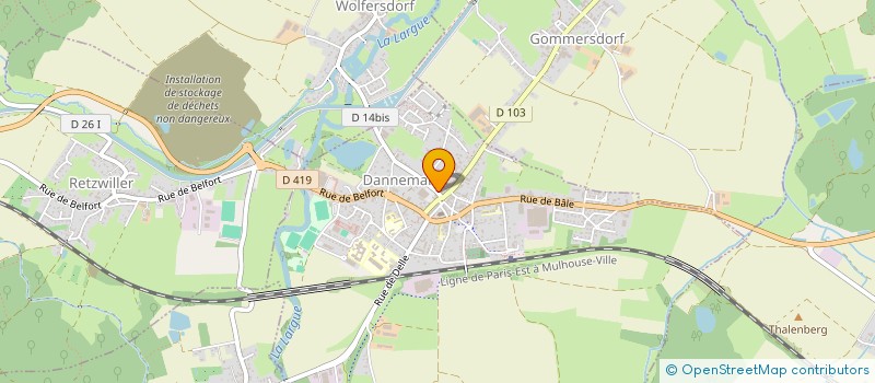 localisation de l'entreprise SCI 2 RUE DU BASSIN  DANNEMARIE