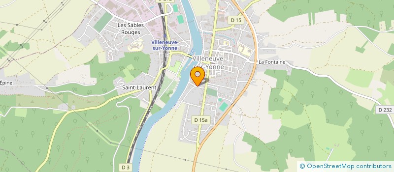 localisation de l'entreprise SCI 2 RUE DU PORT à VILLENEUVE-SUR-YONNE