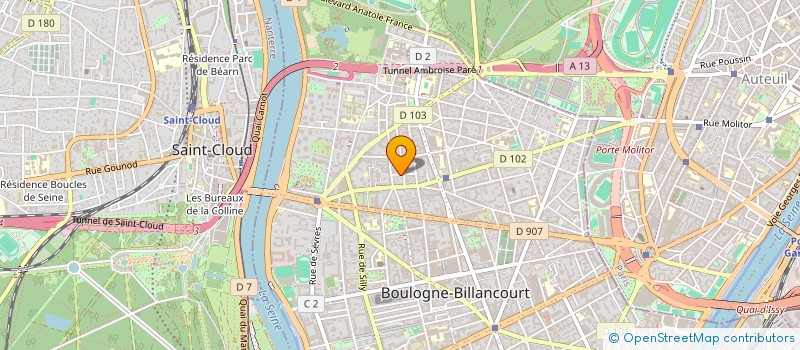 localisation de l'entreprise SCI 2 RUE DU ROCHER A SAINT JUST à BOULOGNE-BILLANCOURT