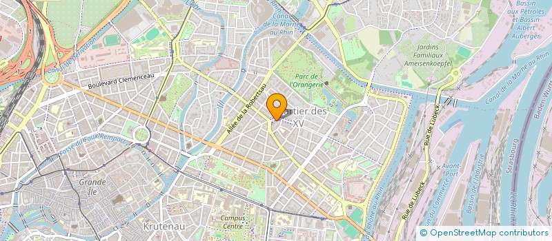 localisation de l'entreprise SCI 2 RUE MASSENET  STRASBOURG