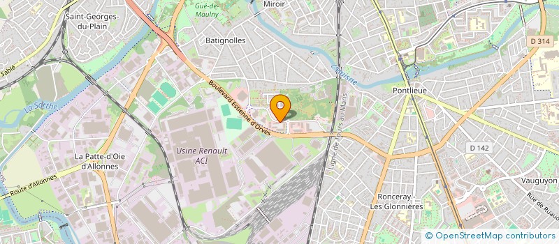 localisation de l'entreprise SCI 2 RUE ROBERT SCHUMANN  LE MANS