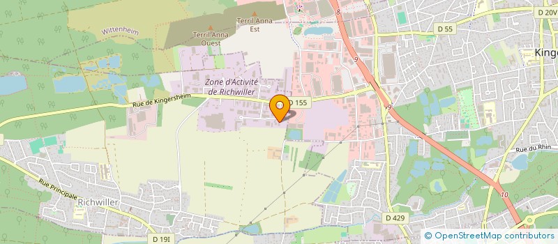 localisation de l'entreprise SCI 2 S  RICHWILLER