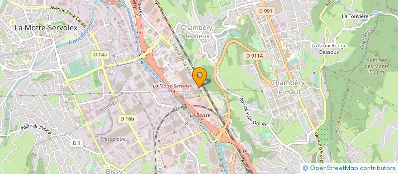 localisation de l'entreprise SCI 2 S  CHAMBERY