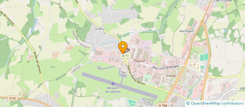 localisation de l'entreprise SCI 2 T.A.O  LANNION