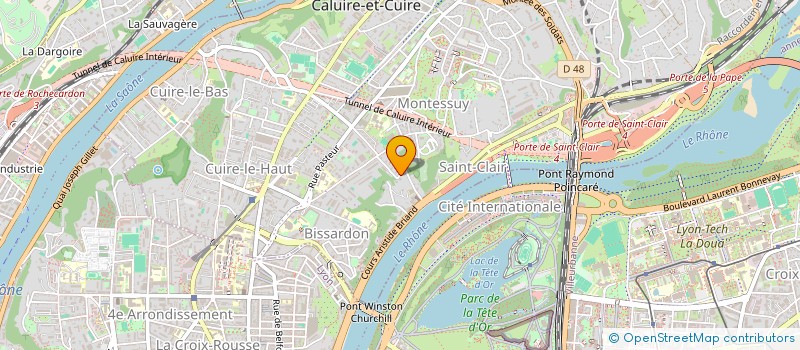 localisation de l'entreprise SCI 2 THEVENET  CALUIRE-ET-CUIRE