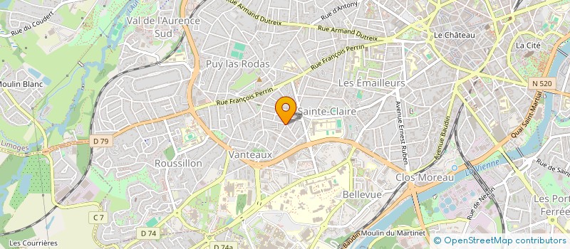 localisation de l'entreprise SCI 2 TRAVERSE DU MAS DU PUY à LIMOGES