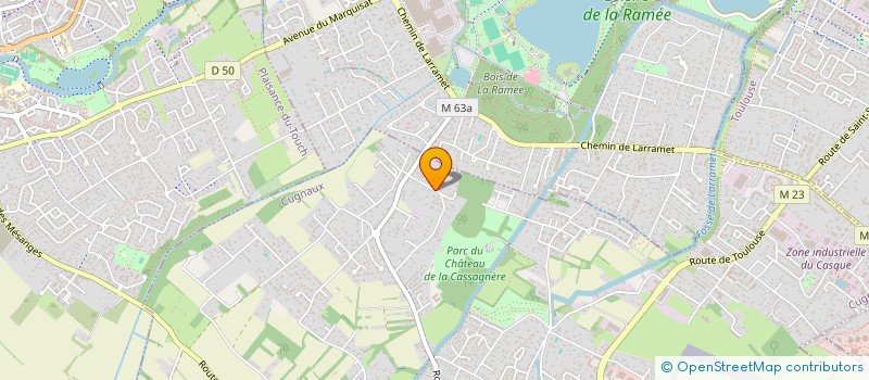 localisation de l'entreprise SCI 2 V J P  CUGNAUX