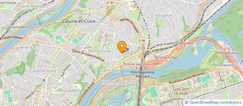 localisation de l'entreprise SCI 2 VAC  CALUIRE-ET-CUIRE