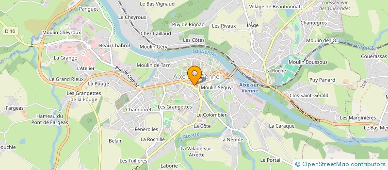 localisation de l'entreprise SCI 20 FAYARD à AIXE-SUR-VIENNE