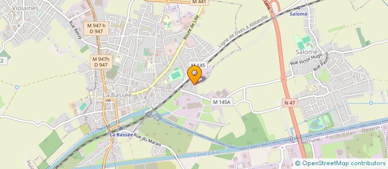 localisation de l'entreprise SCI 20 RUE DE MARQUILLIES  SALOME