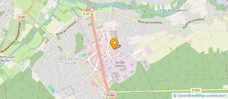 localisation de l'entreprise SCI 20 RUE DU POINT DU JOUR  SAINT-GERVAIS-LA-FORET