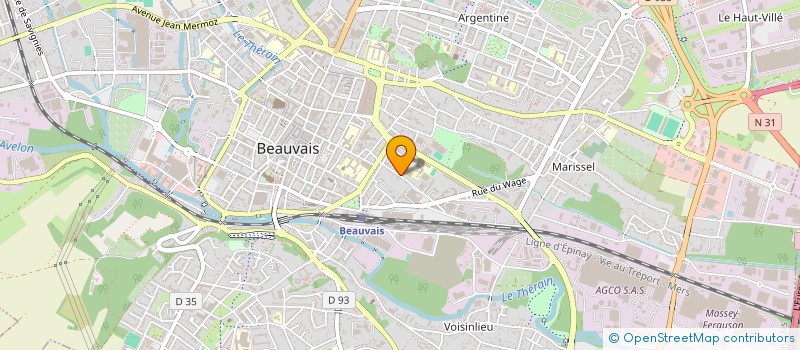 localisation de l'entreprise SCI 20 RUE DU PRE MARTINET  BEAUVAIS