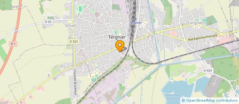 localisation de l'entreprise SCI 20 RUE HOCHE à TERGNIER