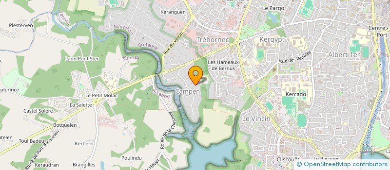 localisation de l'entreprise SCI 20 RUE SAINT VINCENT à VANNES