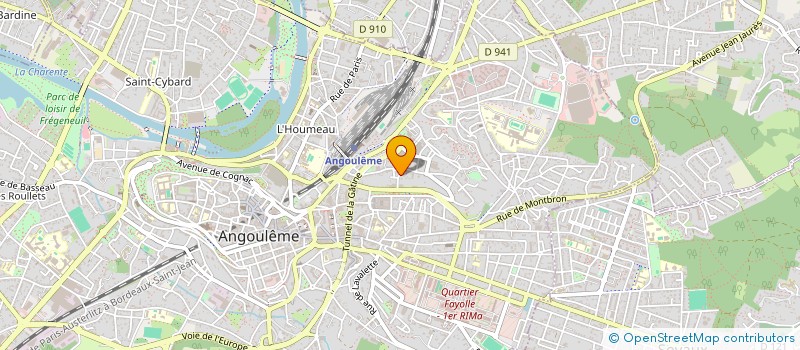 localisation de l'entreprise SCI 20 RUE SENTIER DES COTES BEAUREGARD à ANGOULEME