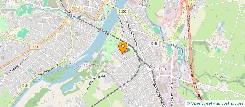 localisation de l'entreprise SCI 20 VARENNES  ROANNE