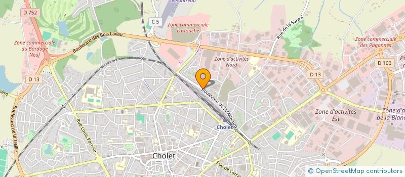 localisation de l'entreprise SCI 2000 à CHOLET