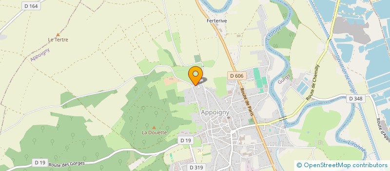 localisation de l'entreprise SCI 2000  APPOIGNY