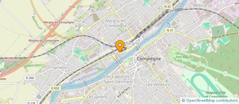 localisation de l'entreprise SCI 2000  COMPIEGNE