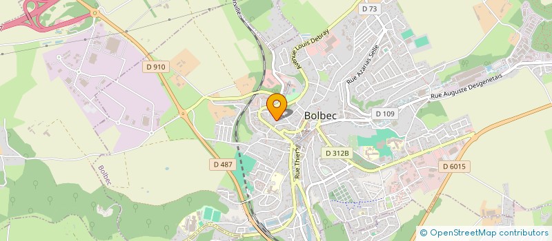 localisation de l'entreprise SCI 2000  BOLBEC