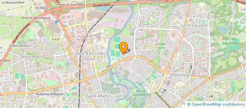 localisation de l'entreprise SCI 2000  RENNES