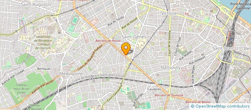 localisation de l'entreprise SCI 2000  BORDEAUX