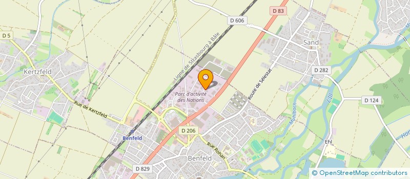 localisation de l'entreprise SCI 2000  BENFELD